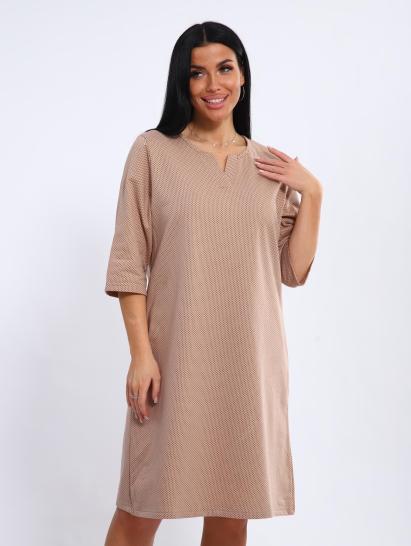 Сорочка теплая, футер с начесом (01035, коричневый) - фото 3