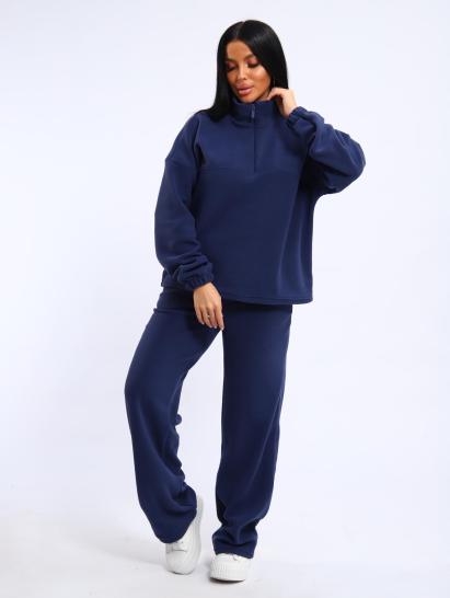 Костюм с брюками, флисовый (01061, синий) - фото 19