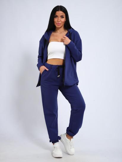 Костюм с брюками, футер с лайкрой 2-х нитка (00907, индиго) - фото 17