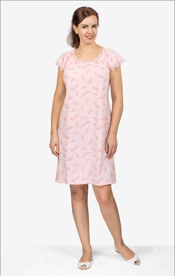 Сорочка с кружевом стрейч (801-17) - фото 1