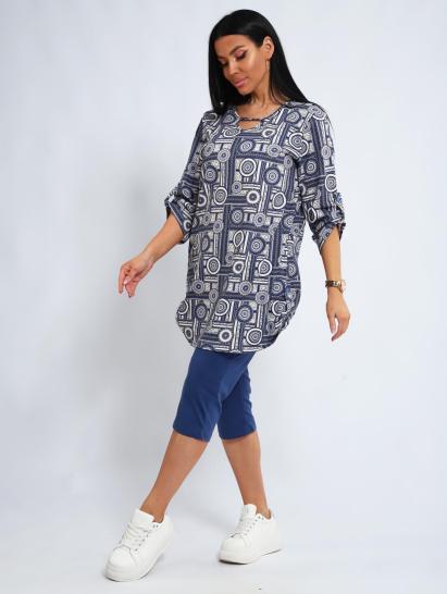 Костюм с бриджами (01052, синий) - фото 14