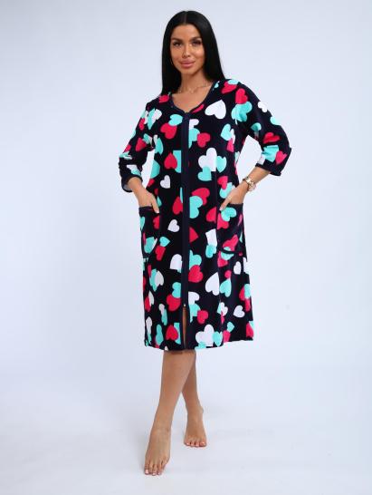 Халат велюровый на молнии (00941, бирюзовый) - фото 17