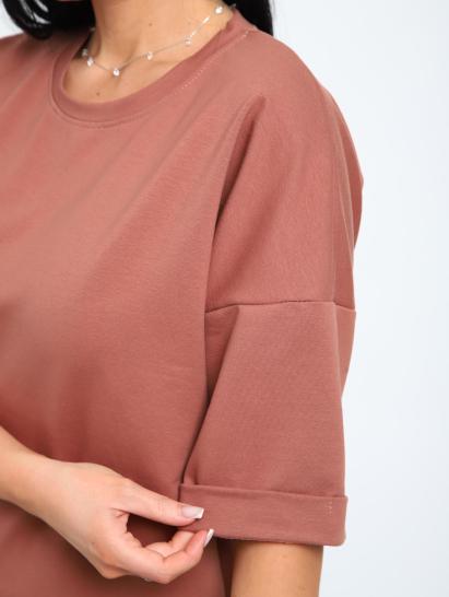 Костюм с брюками, футер с лайкрой (01048, коричневый) - фото 8