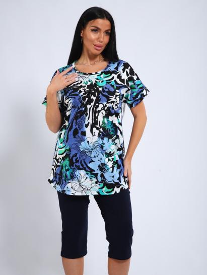 Костюм с бриджами (01050, синий) - фото 6