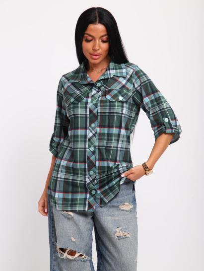 Рубашка на пуговицах (01058, зеленый) - фото 7
