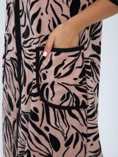 Халат велюровый на молнии (00941, капучино) - фото 18