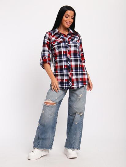 Рубашка на пуговицах (01058, синий) - фото 15