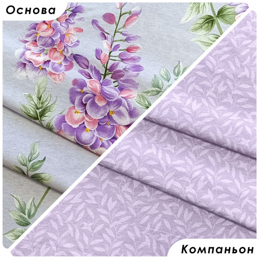 Комплект постельного белья Сиреневый вальс поплин - фото 2