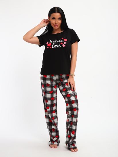 Пижама с брюками (01066, черный) - фото 11