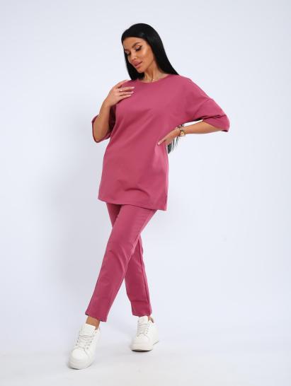 Костюм с брюками, футер с лайкрой (01048, сухая роза) - фото 18