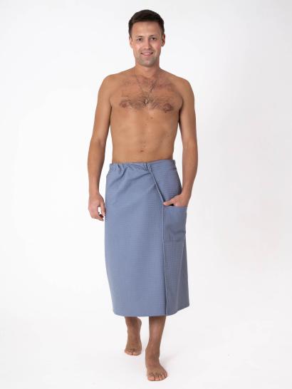 Килт для бани мужской голубой - фото 1