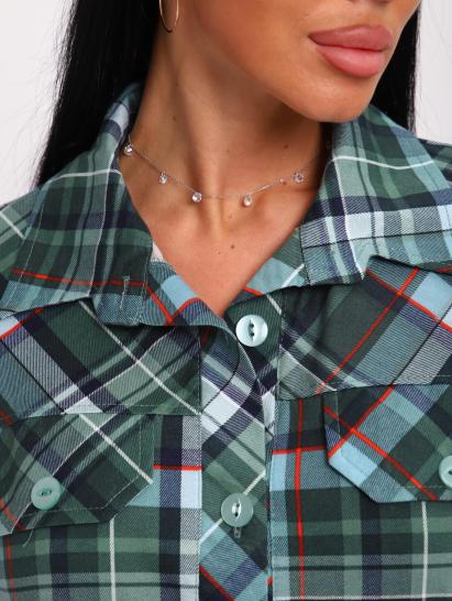 Рубашка на пуговицах (01058, зеленый) - фото 2