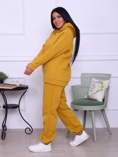 Костюм с брюками, футер с начесом 3-х нитка, горчица (799-12) - фото 9