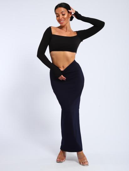 Юбка, футер (01056, темно-синий макси) - фото 18