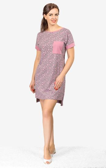 Сорочка женская (00526, розовый) - фото 1