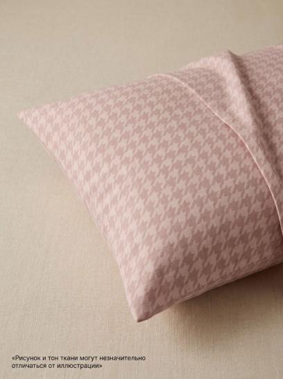 Наволочка Розовый твид сатин - фото 1