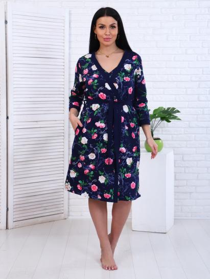 Пеньюар с сорочкой, синий (887-2) - фото 17