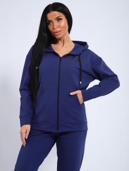 Костюм с брюками, футер с лайкрой 2-х нитка (00907, индиго) - фото 5