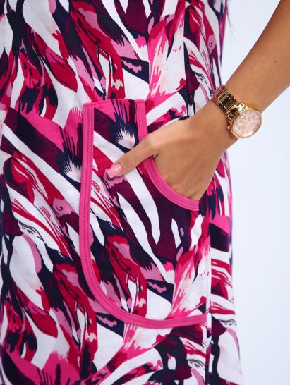 Халат женский на молнии с карманами (01057, малиновый) - фото 17