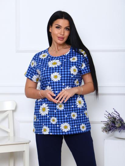 Костюм с бриджами, синий клетка (891-3) - фото 6