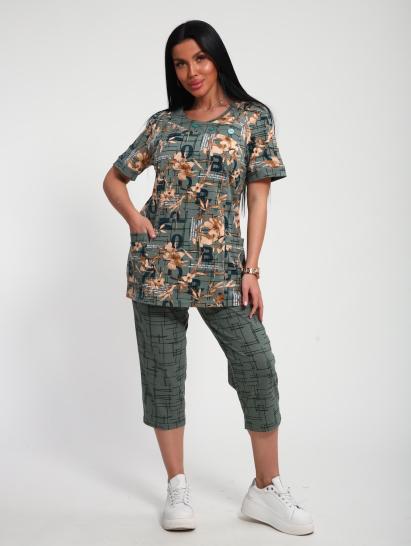 Костюм с бриджами (01070, оливковый) - фото 17