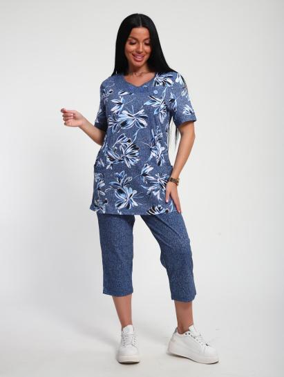 Костюм с бриджами (01070, синий) - фото 12