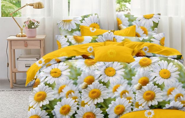 Комплект постельного белья Зима-Лето Солнечная ромашка поплин - фото 1 Комплект постельного белья Зима-Лето Солнечная ромашка поплин - фото 1