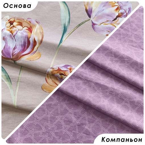 Комплект постельного белья Бутон сатин - фото 2