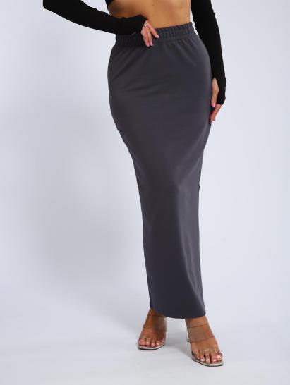 Юбка, футер (01056, серый макси) - фото 8