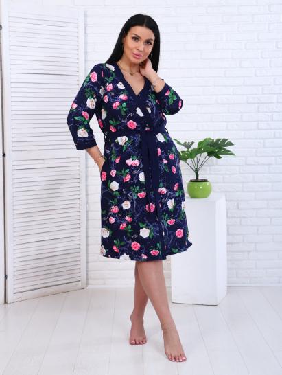 Пеньюар с сорочкой, синий (887-2) - фото 18