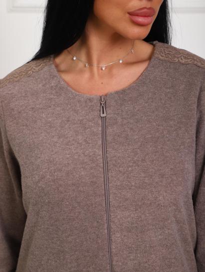 Халат махровый на молнии (01075, капучино) - фото 11