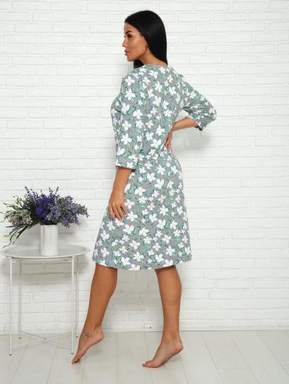 Халат махровый на молнии (01016, серый) - фото 2