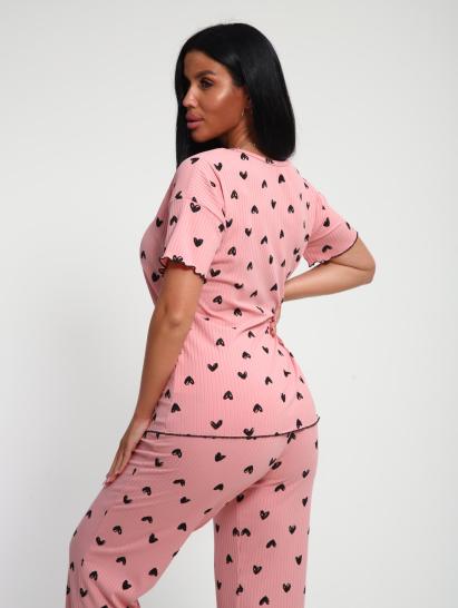 Пижама с брюками (01063, розовый) - фото 7