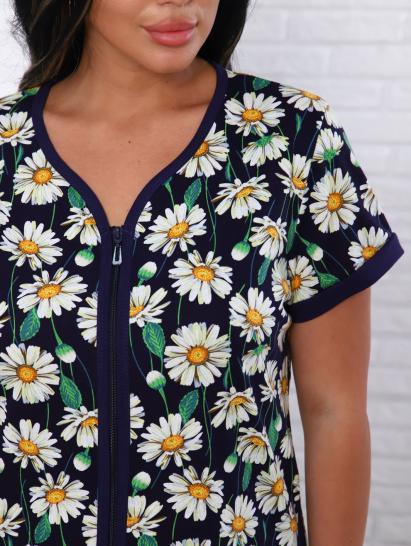 Халат женский с карманами на молнии, ромашка (933-2) - фото 2