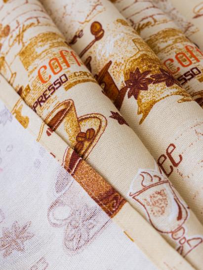 Шторы длинные Кофемания - фото 3