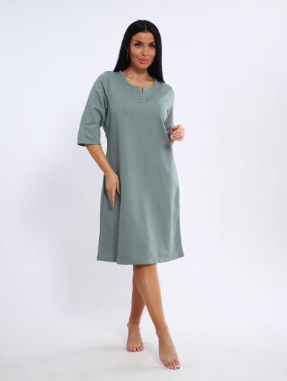 Сорочка теплая, футер с начесом (01035, оливковый) - фото 1