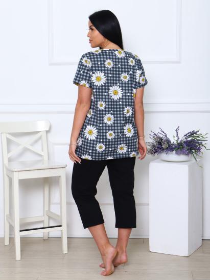 Костюм с бриджами, черный клетка (891-1) - фото 6