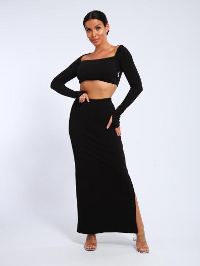 Юбка, футер (01056, черный макси) - фото 15