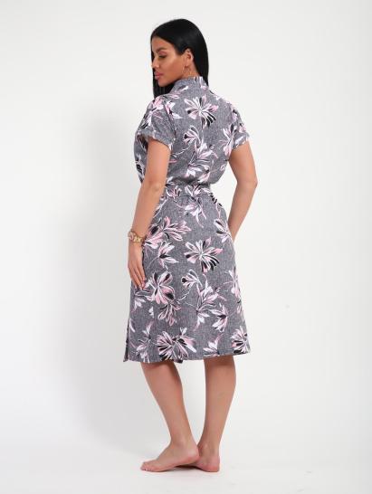 Халат женский запашной (01069, серый) - фото 2