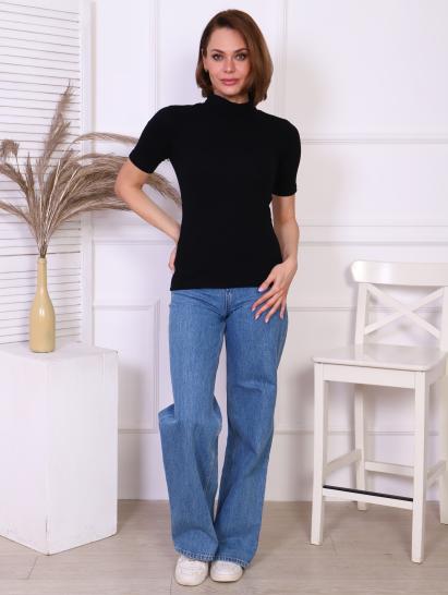 Водолазка женская, рибана с лайкрой (00837, черный) - фото 11