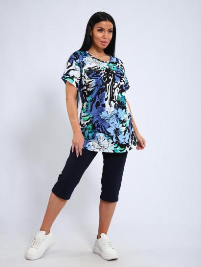 Костюм с бриджами (01050, синий) - фото 16