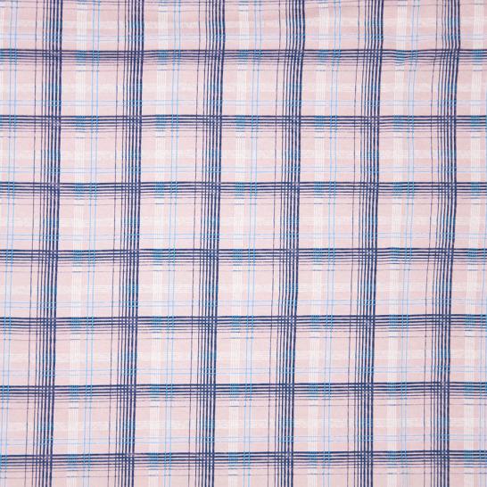 Сорочка на бретелях, двойного крашения, розовый клетка (24-5) - фото 2