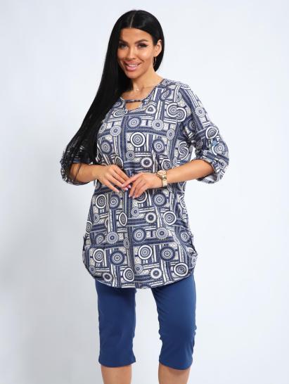 Костюм с бриджами (01052, синий) - фото 8