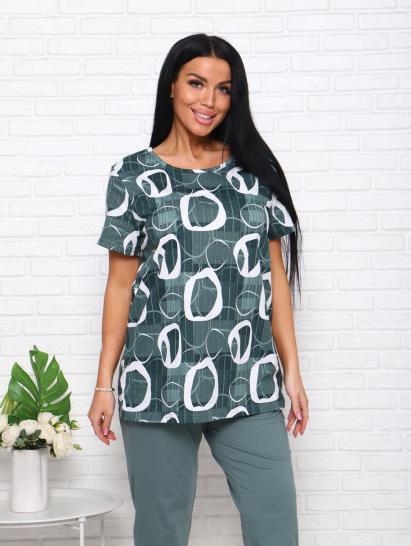 Костюм с бриджами (00983, зеленый) - фото 3