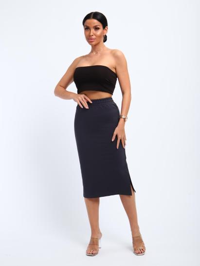 Юбка, футер (01056, серый миди) - фото 15