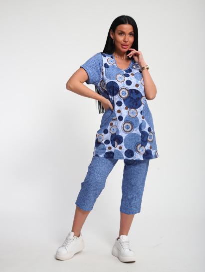 Костюм с бриджами (01072, голубой) - фото 15