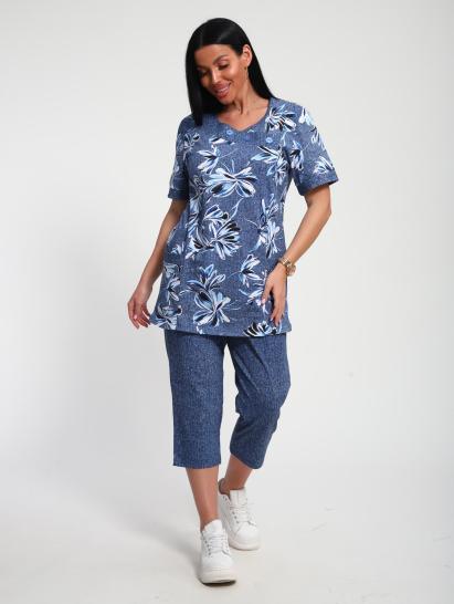 Костюм с бриджами (01070, синий) - фото 20