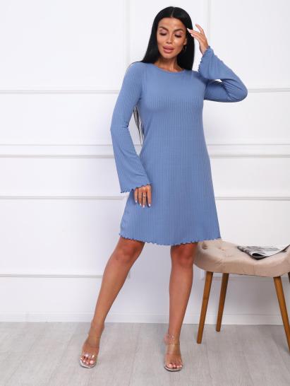 Платье вискоза кашкорсе (01007, голубой) - фото 1
