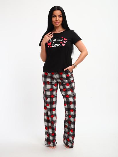 Пижама с брюками (01066, черный) - фото 17