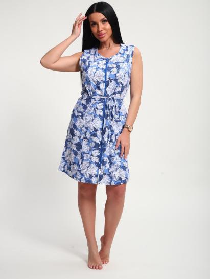 Халат женский (01071, голубой) - фото 15